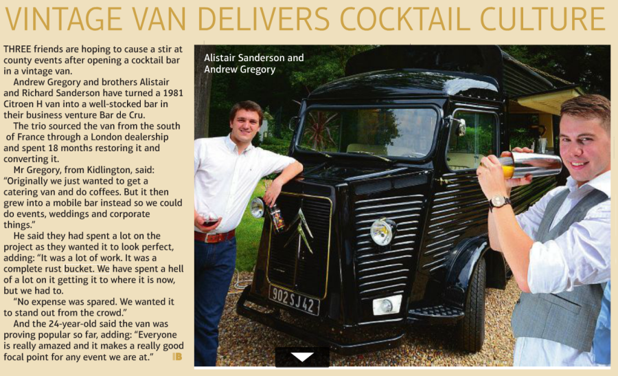 Vintage Van Delivers Cocktail Culture